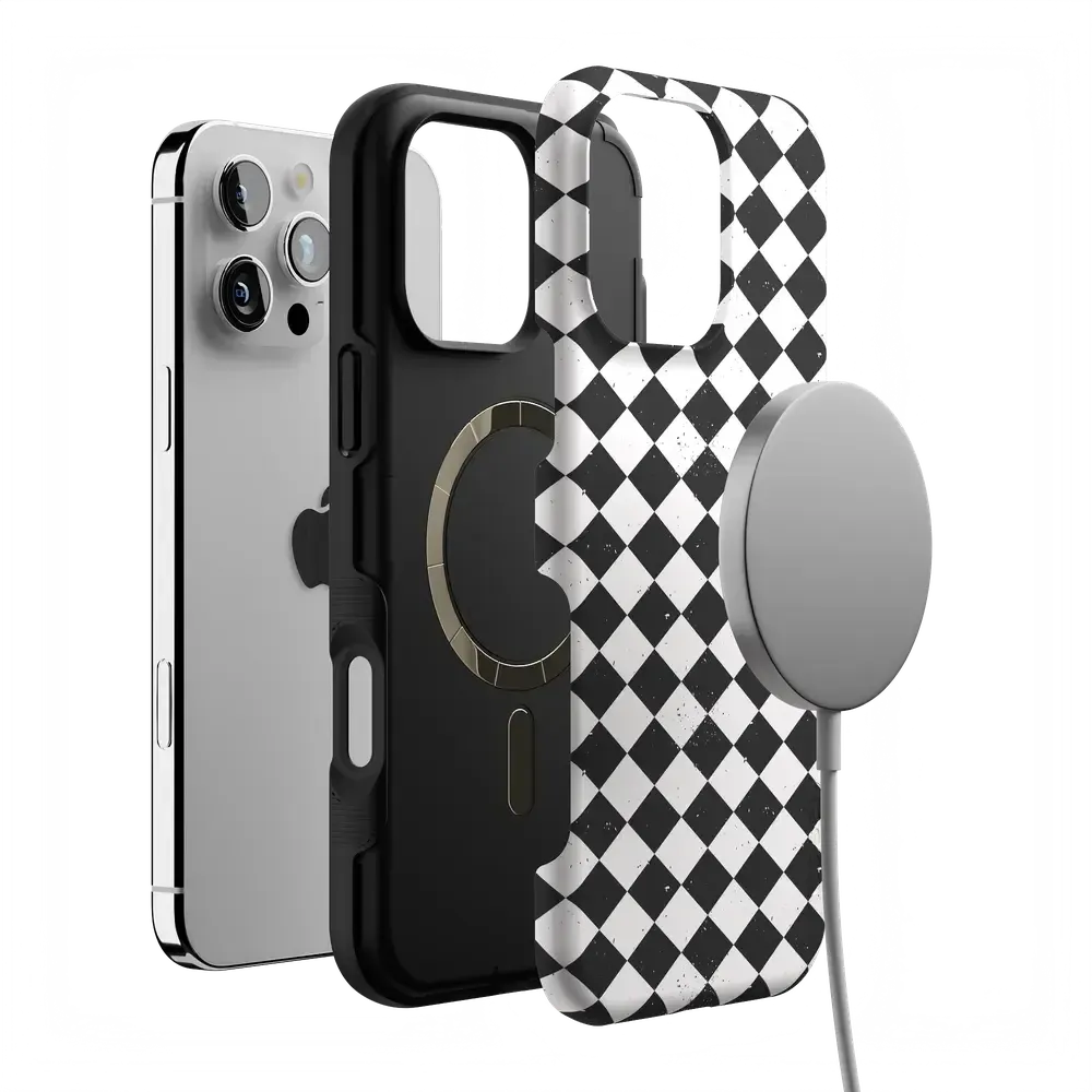 Salem's Hex | Black & White Checkered Case - Bansusa