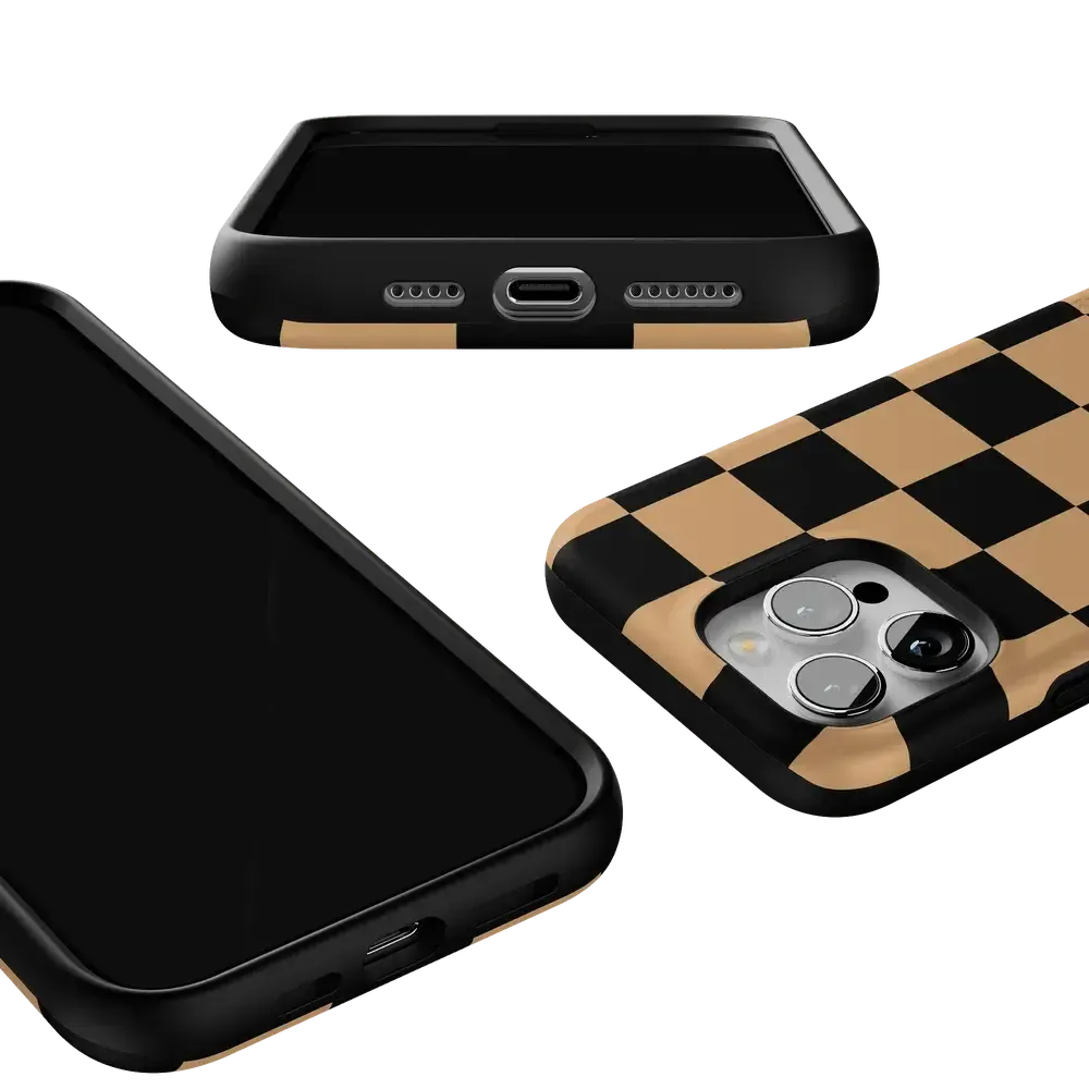 Fit Check | Black & Brown Checkerboard Case - Bansusa