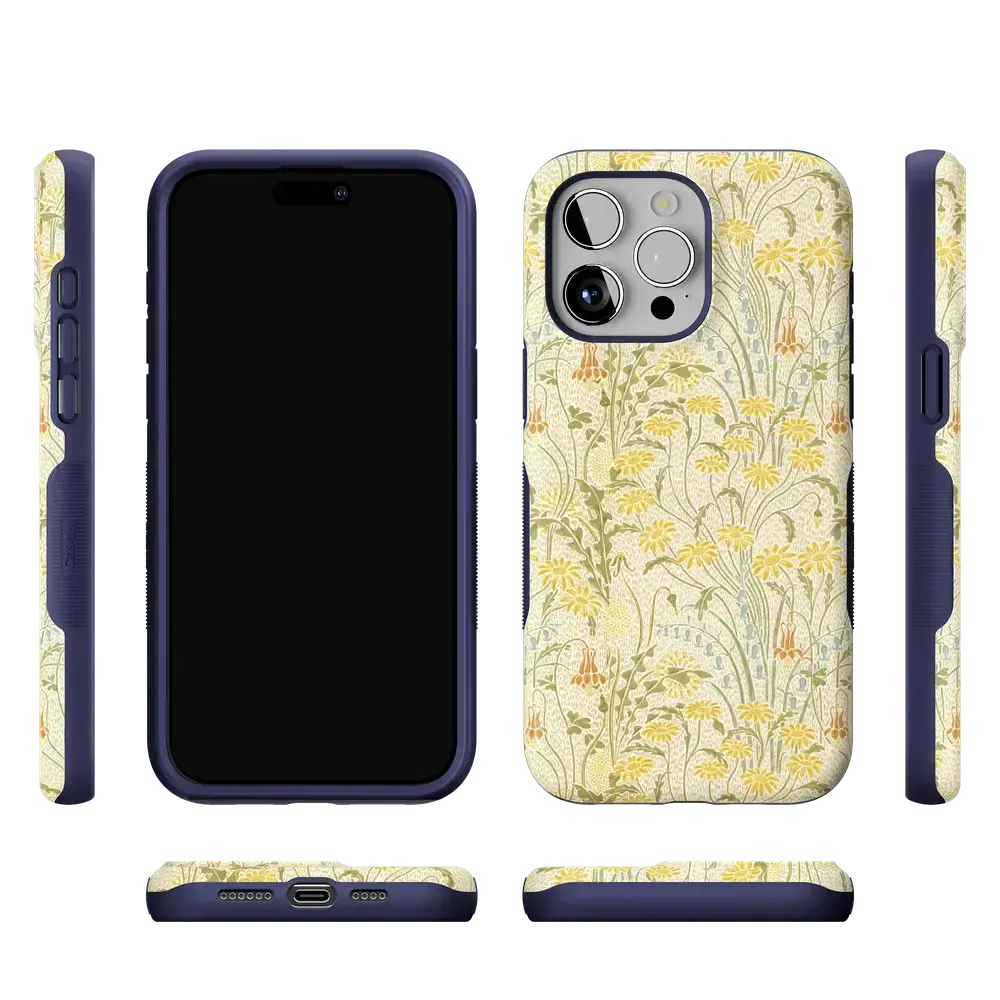 Boho Blooms | Golden Floral Case - Bansusa