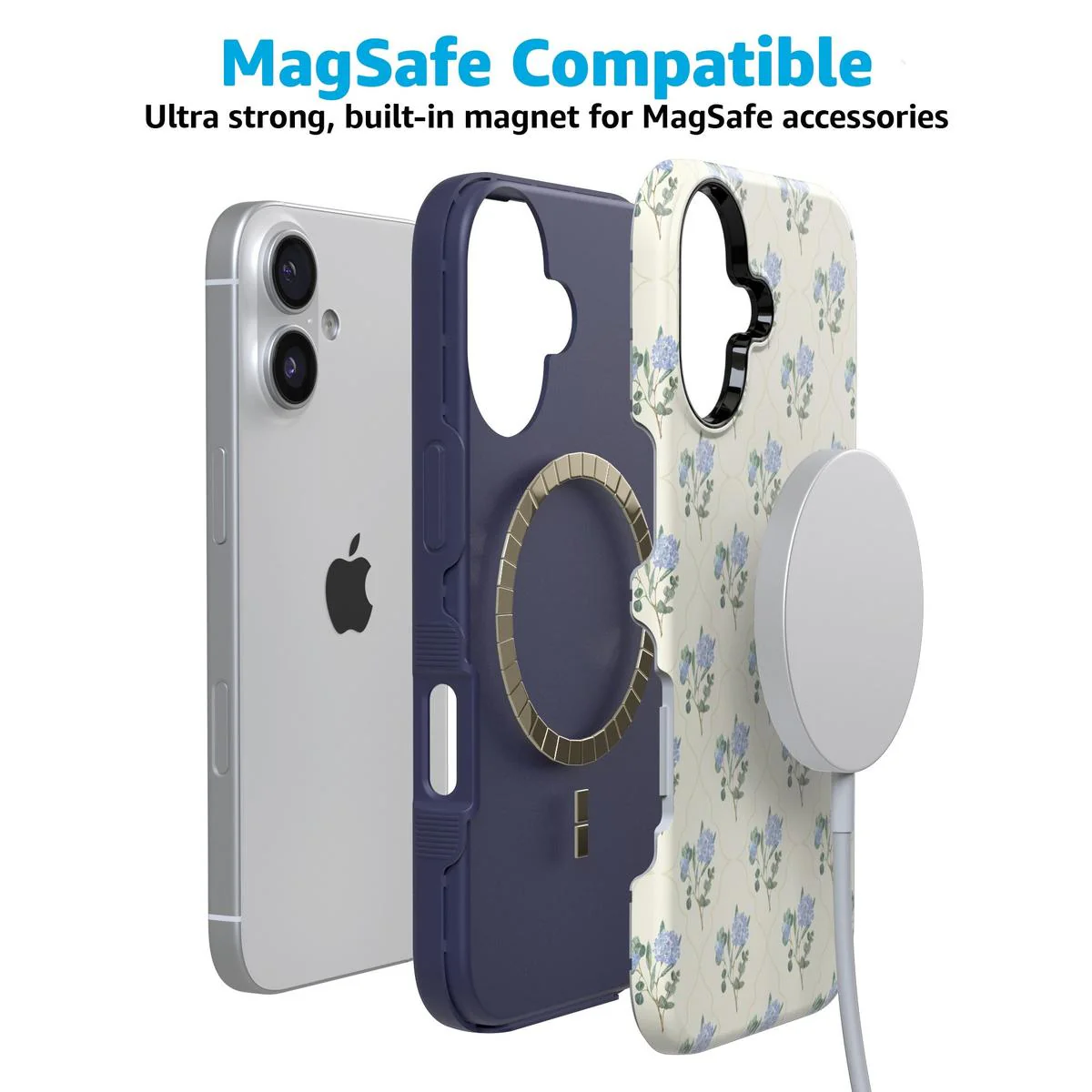 Vintage Garden | Blue Hydrangea Case - Bansusa