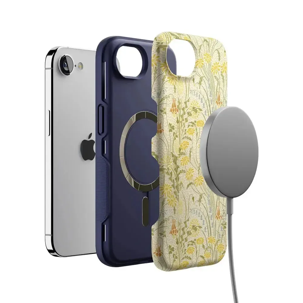 Boho Blooms | Golden Floral Case - Bansusa