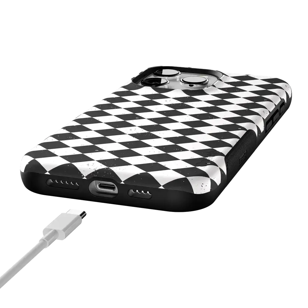 Salem's Hex | Black & White Checkered Case - Bansusa
