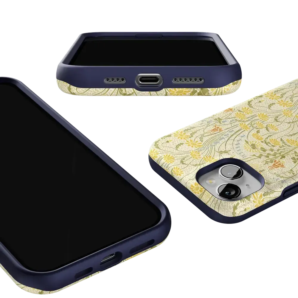 Boho Blooms | Golden Floral Case - Bansusa