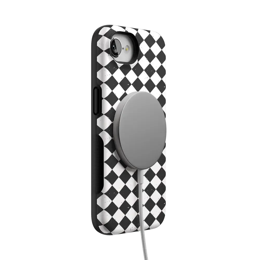 Salem's Hex | Black & White Checkered Case - Bansusa
