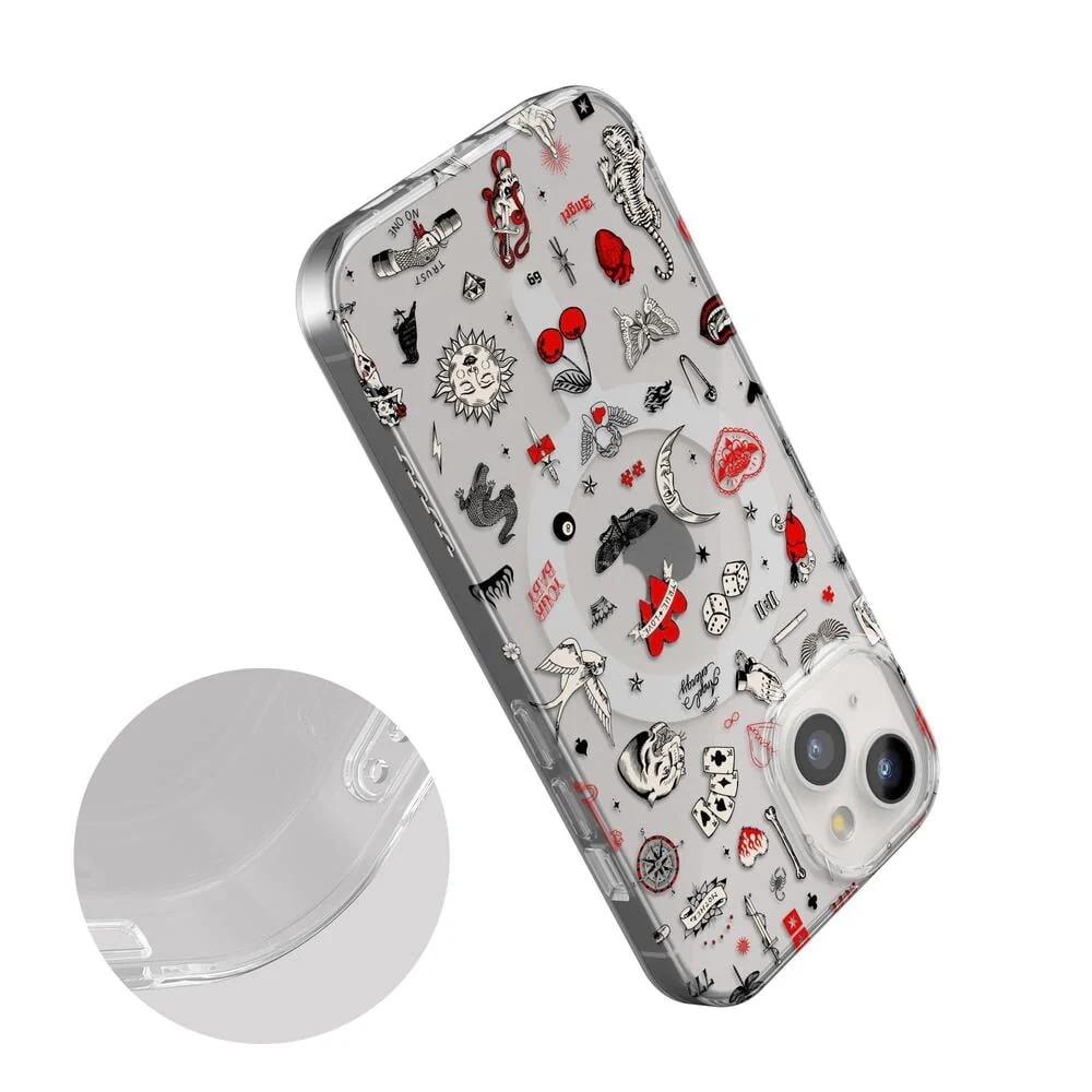 Not a Phase | Clear Flash Tattoo Case - Bansusa