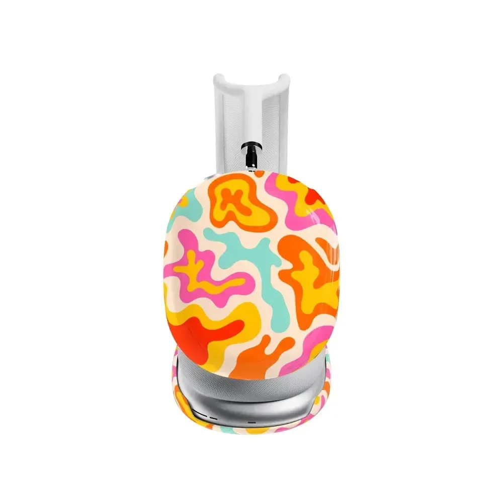 Tropical Color Splash | Abstract Retro AirPods Max Case - Bansusa