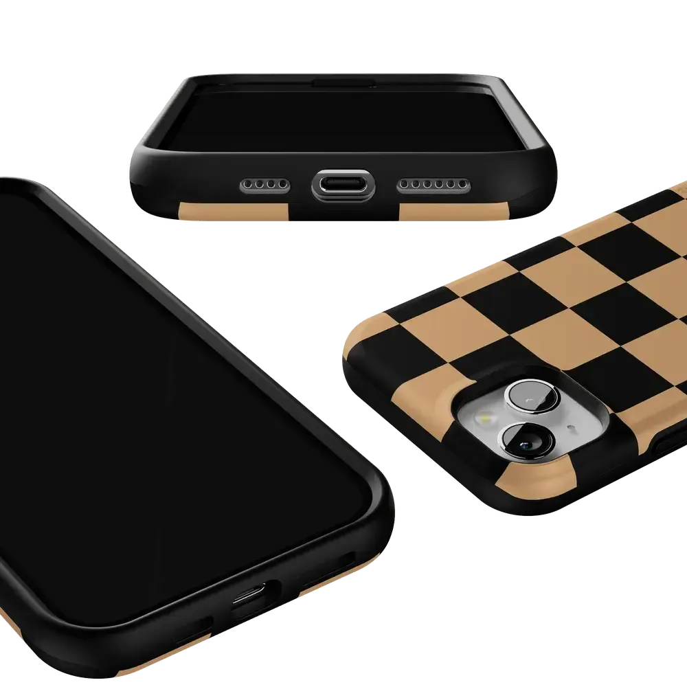 Fit Check | Black & Brown Checkerboard Case - Bansusa