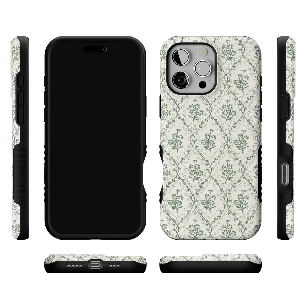 Sage Tapestry | Floral Vines Case - Bansusa