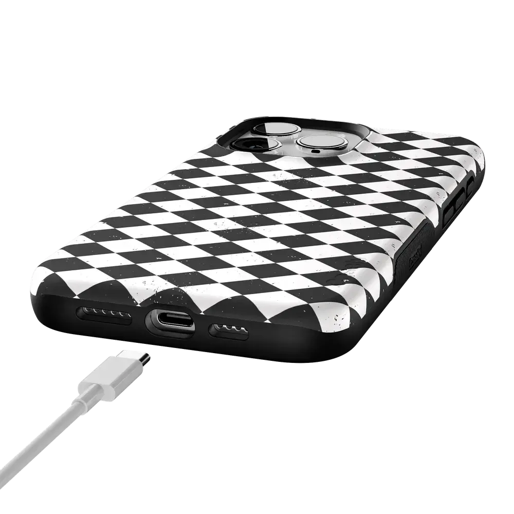 Salem's Hex | Black & White Checkered Case - Bansusa