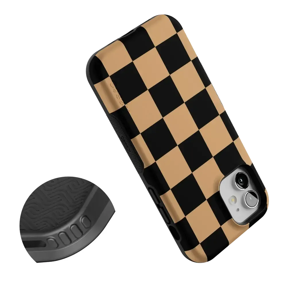Fit Check | Black & Brown Checkerboard Case - Bansusa