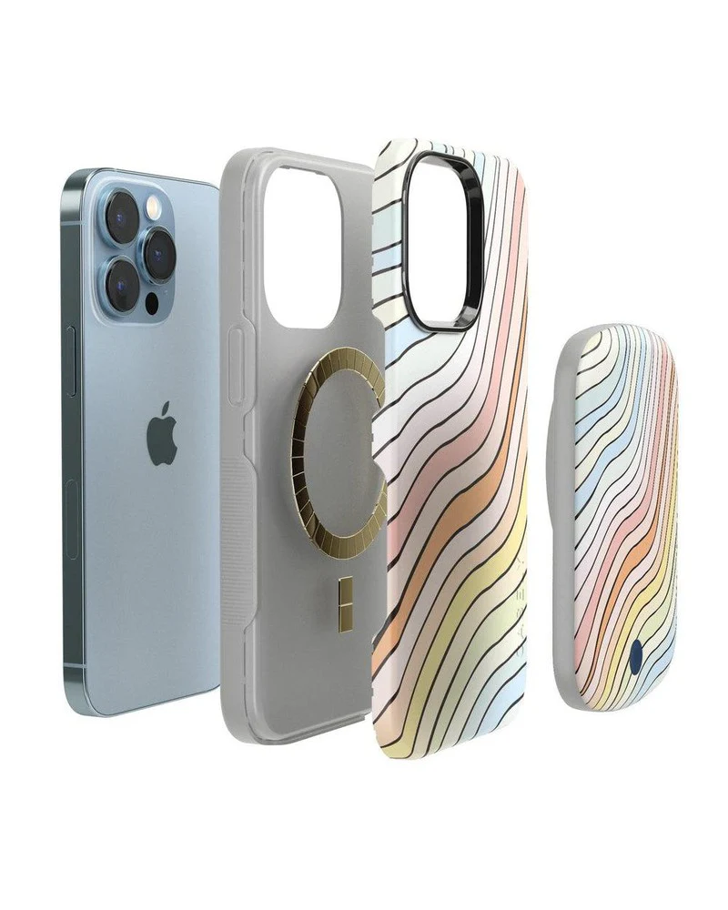Ride The Wave | Pastel Rainbow Lined Power Pod - Bansusa