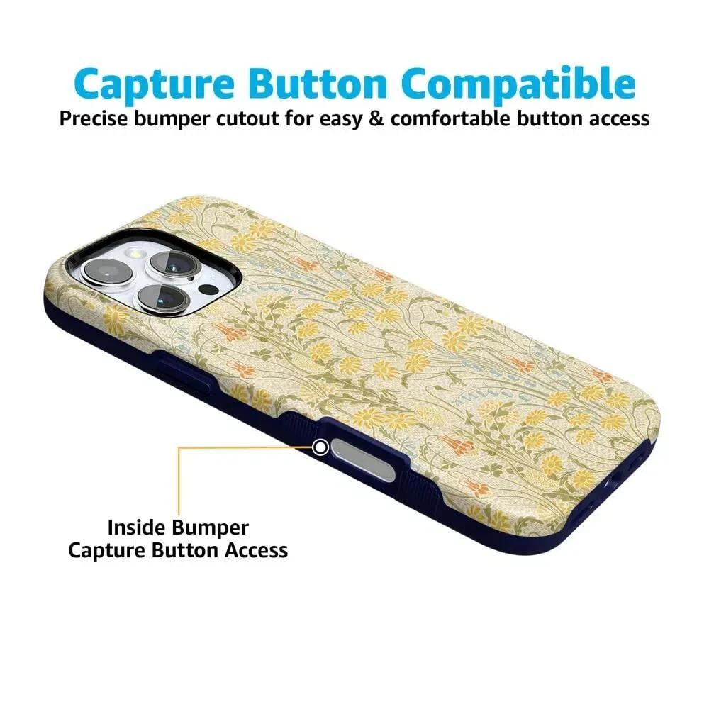 Boho Blooms | Golden Floral Case - Bansusa