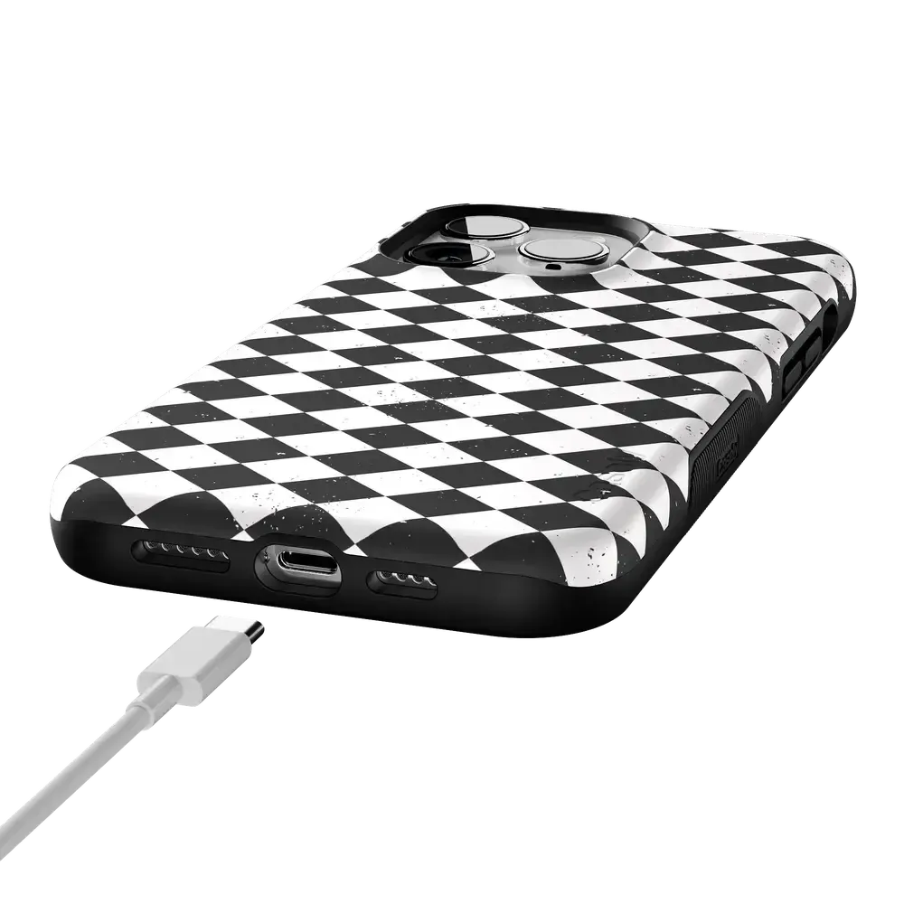 Salem's Hex | Black & White Checkered Case - Bansusa