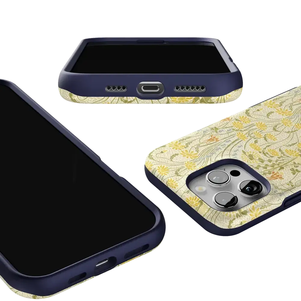 Boho Blooms | Golden Floral Case - Bansusa