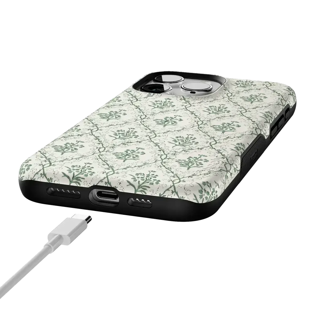 Sage Tapestry | Floral Vines Case - Bansusa