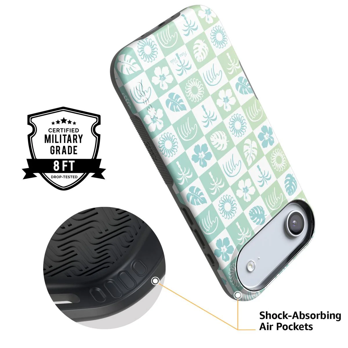 Coastal Checkers | Pura Vida Case - Bansusa