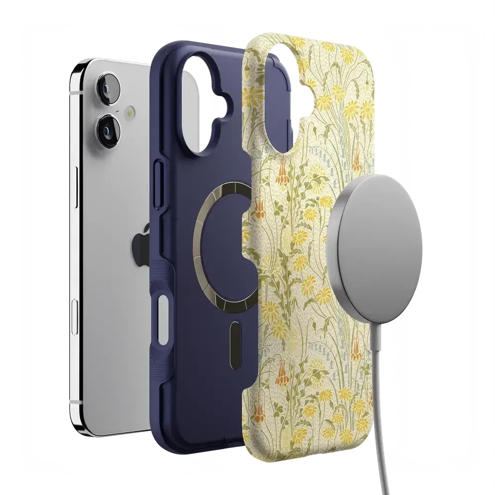 Boho Blooms | Golden Floral Case - Bansusa