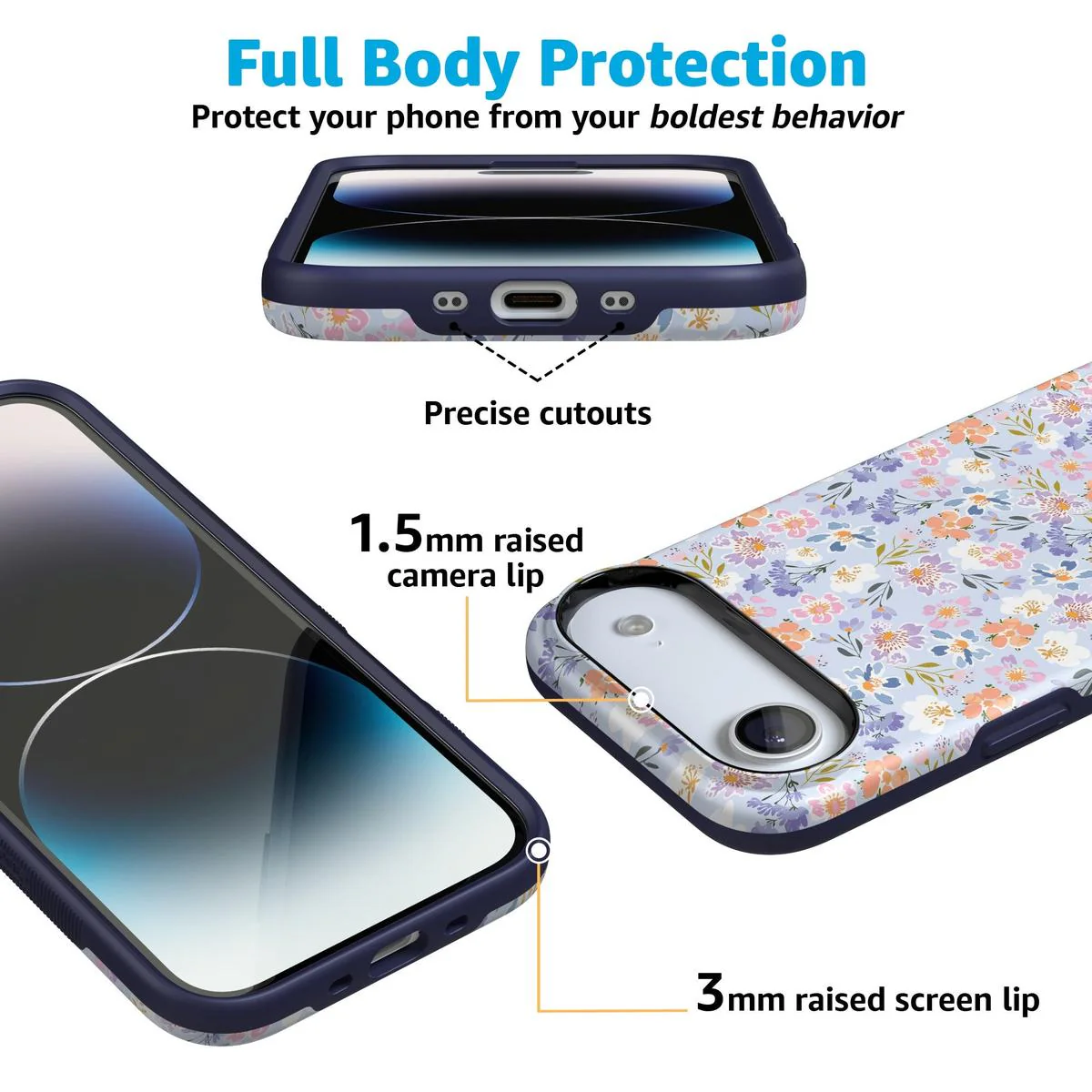 Poppy Meadows | Pastel Floral Case - Bansusa
