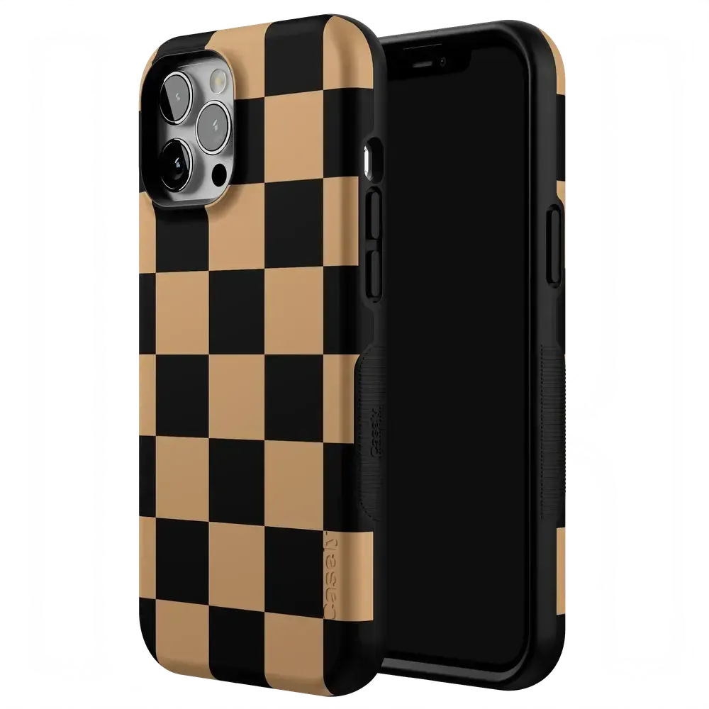 Fit Check | Black & Brown Checkerboard Case - Bansusa