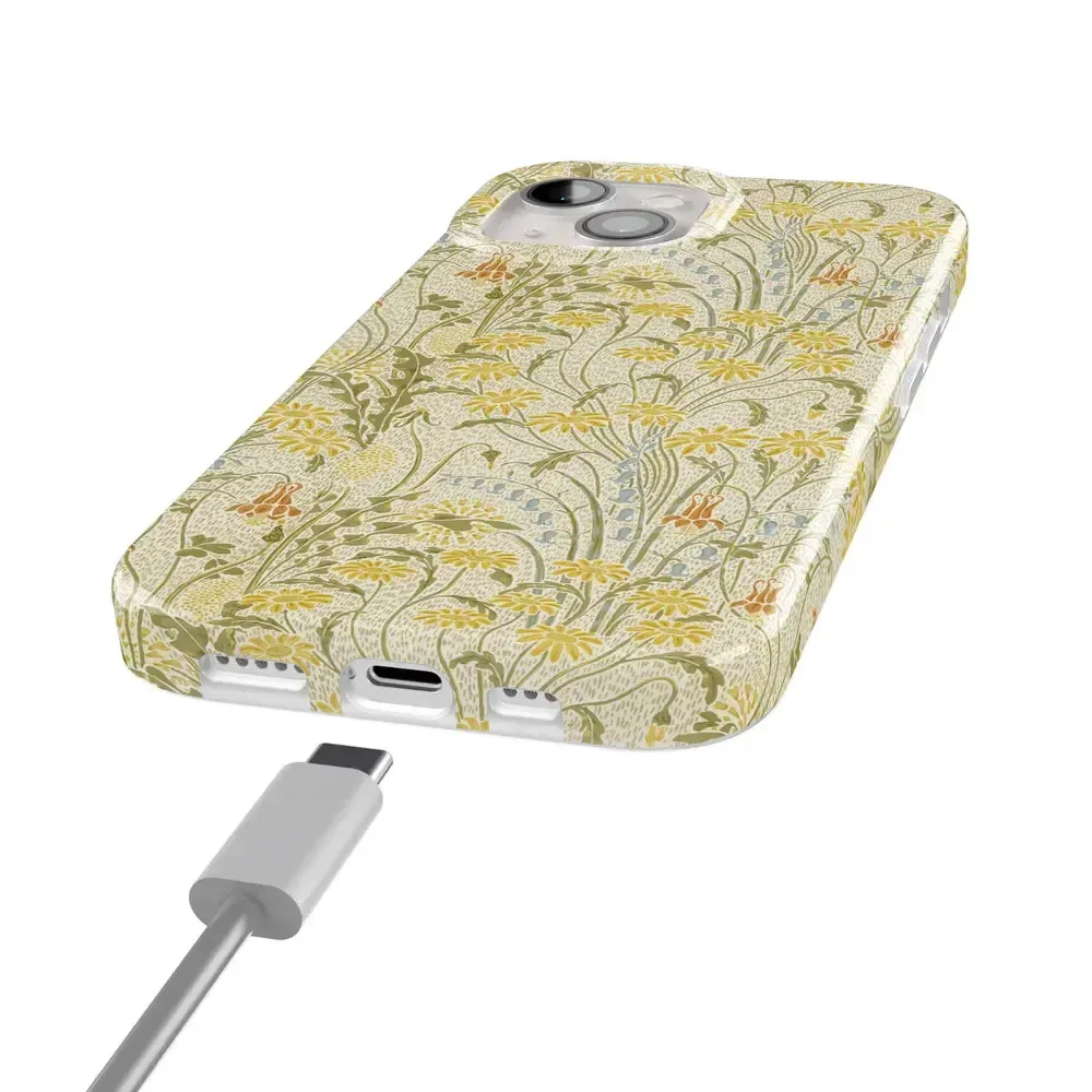 Boho Blooms | Golden Floral Case - Bansusa