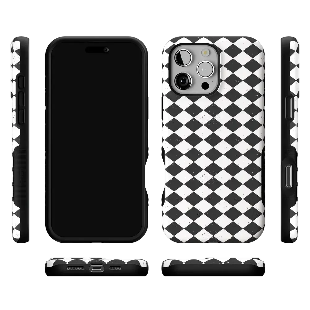 Salem's Hex | Black & White Checkered Case - Bansusa