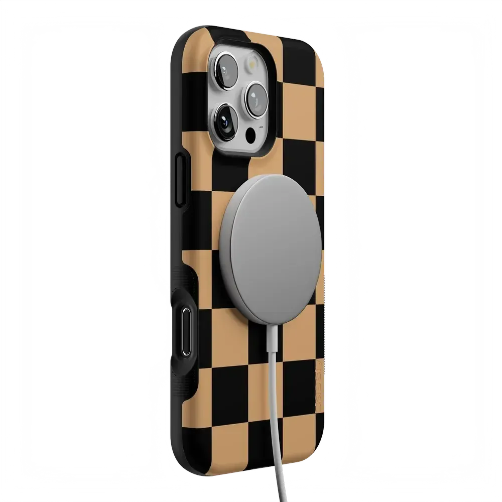 Fit Check | Black & Brown Checkerboard Case - Bansusa