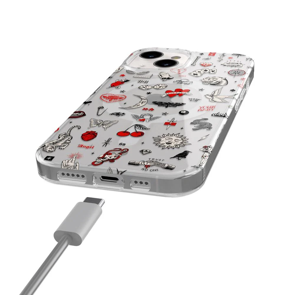 Not a Phase | Clear Flash Tattoo Case - Bansusa