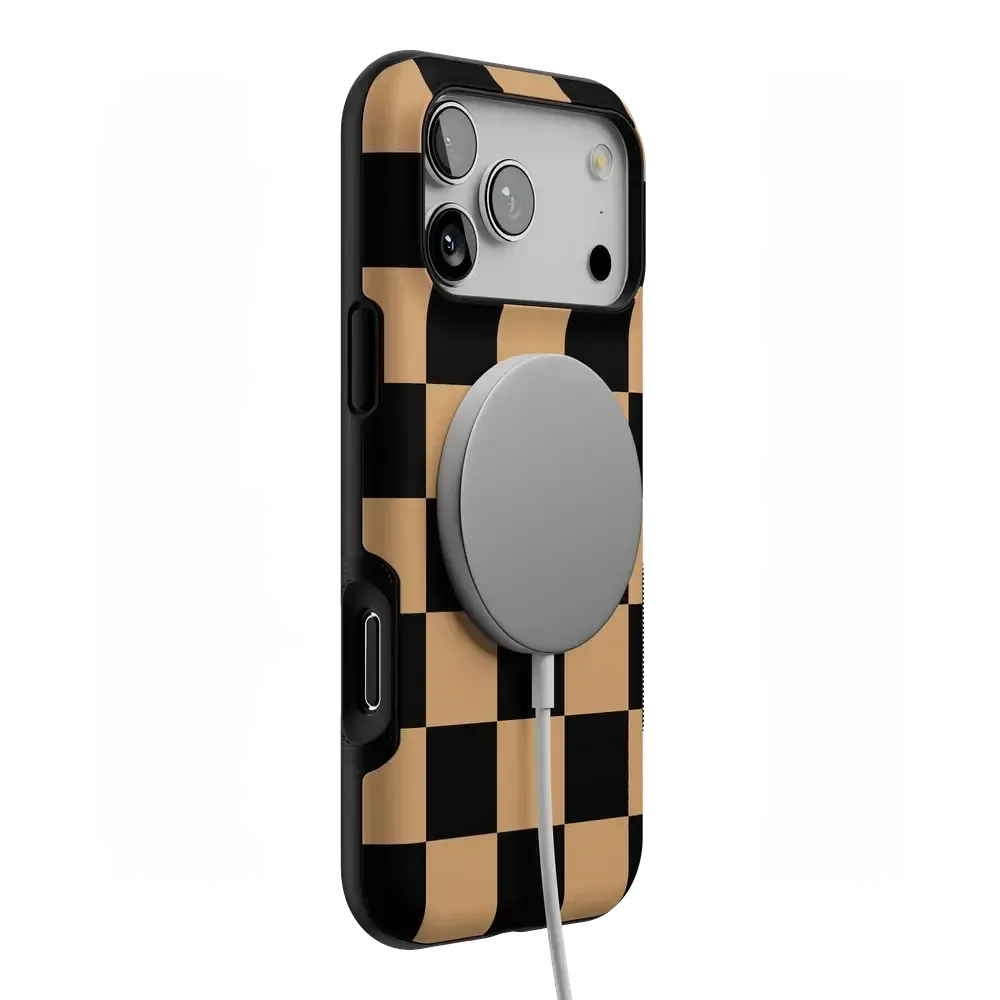 Fit Check | Black & Brown Checkerboard Case - Bansusa