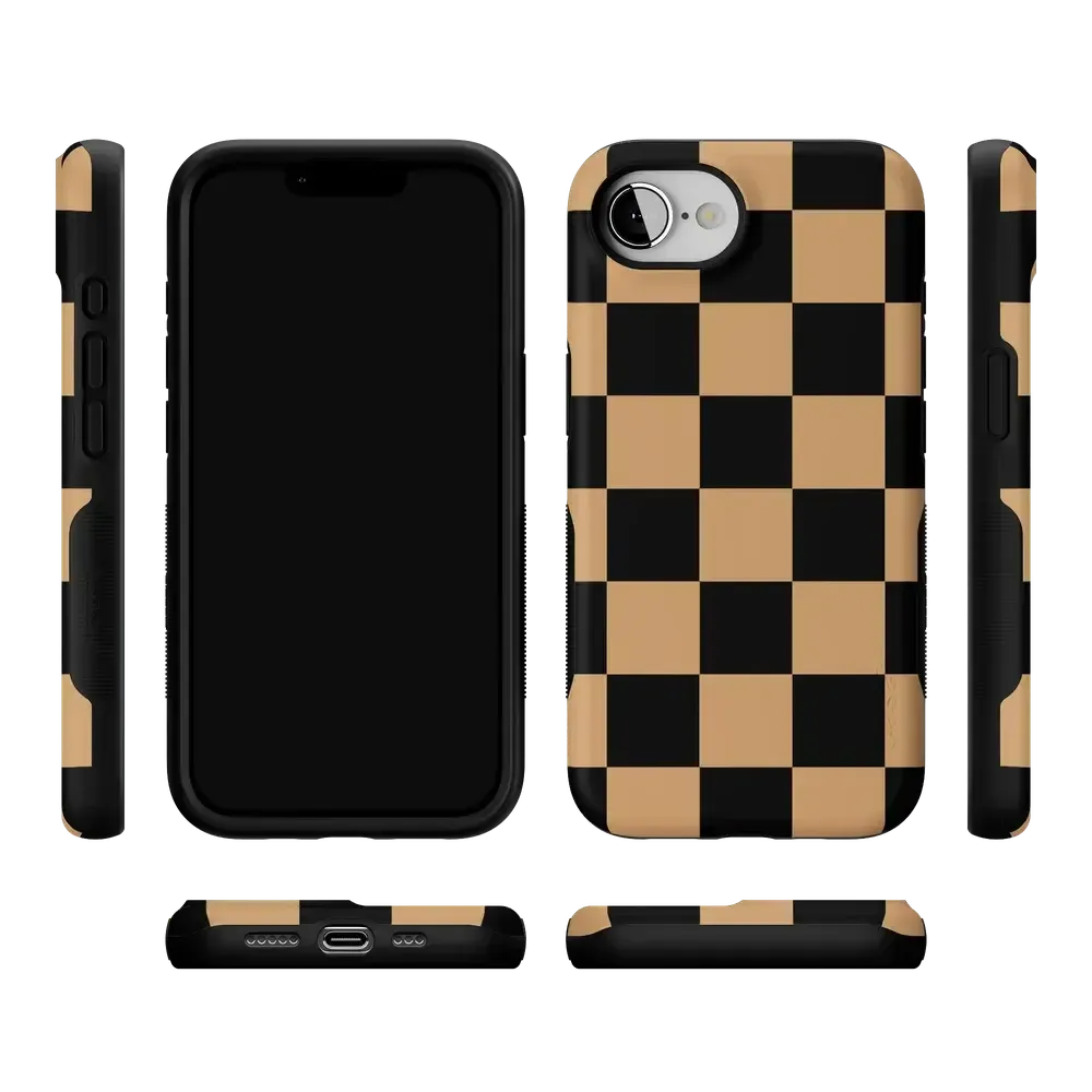 Fit Check | Black & Brown Checkerboard Case - Bansusa