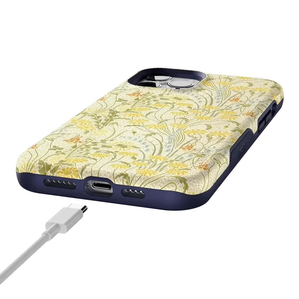 Boho Blooms | Golden Floral Case - Bansusa