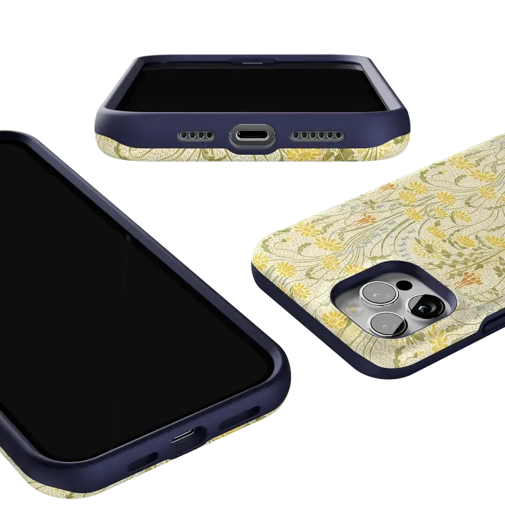 Boho Blooms | Golden Floral Case - Bansusa