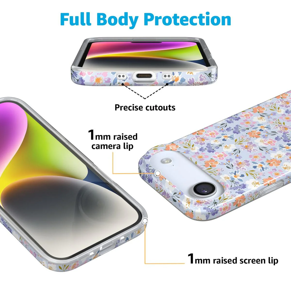 Poppy Meadows | Pastel Floral Case - Bansusa