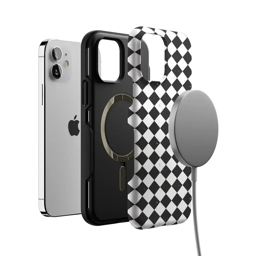 Salem's Hex | Black & White Checkered Case - Bansusa