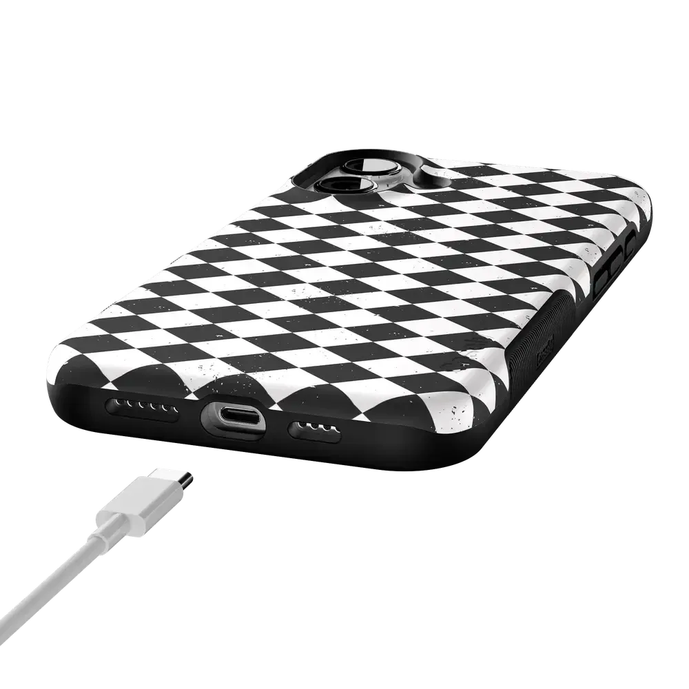 Salem's Hex | Black & White Checkered Case - Bansusa