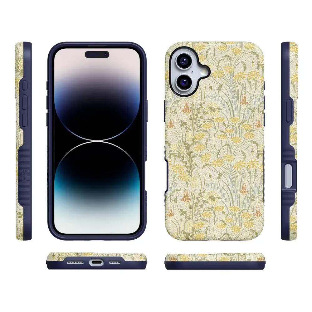Boho Blooms | Golden Floral Case - Bansusa