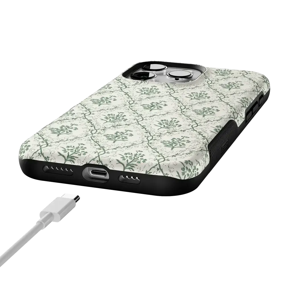 Sage Tapestry | Floral Vines Case - Bansusa