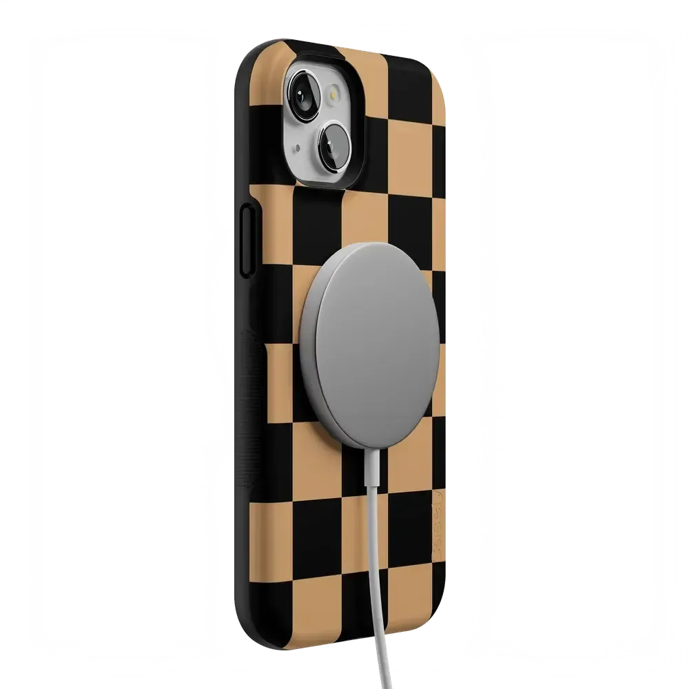 Fit Check | Black & Brown Checkerboard Case - Bansusa