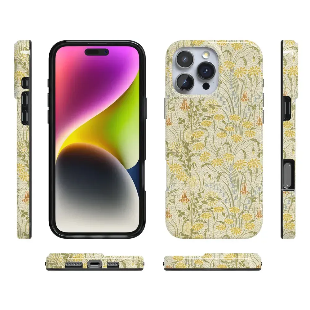 Boho Blooms | Golden Floral Case - Bansusa