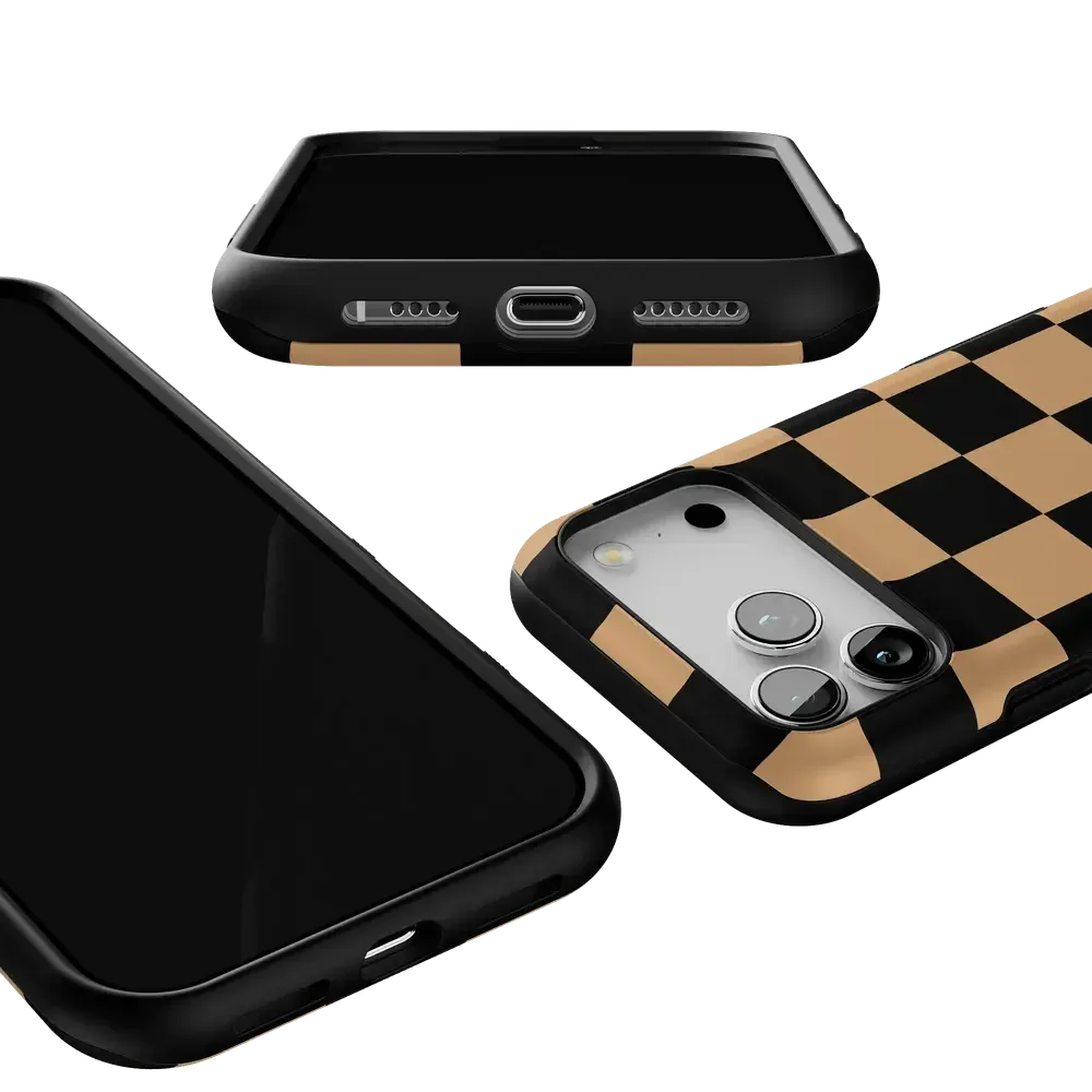 Fit Check | Black & Brown Checkerboard Case - Bansusa