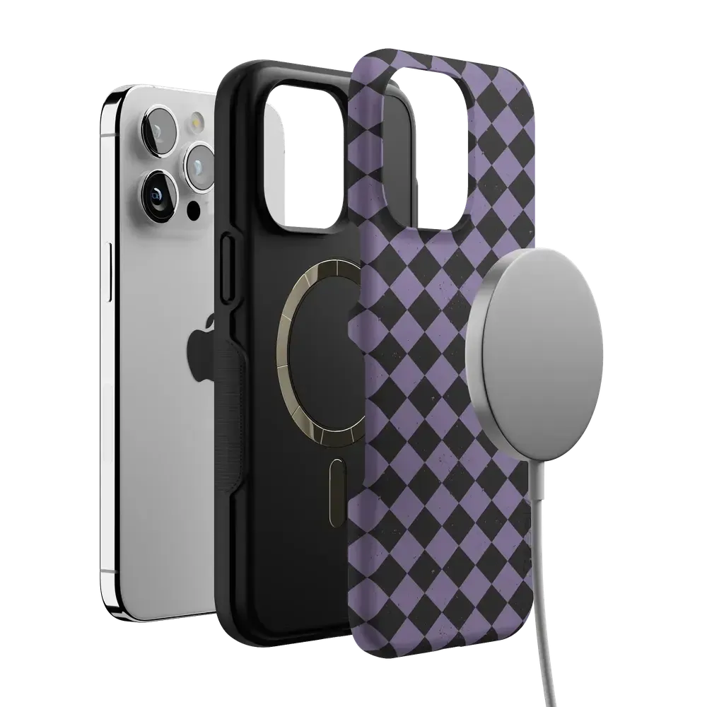 Midnight Hex | Purple Checkered Case - Bansusa