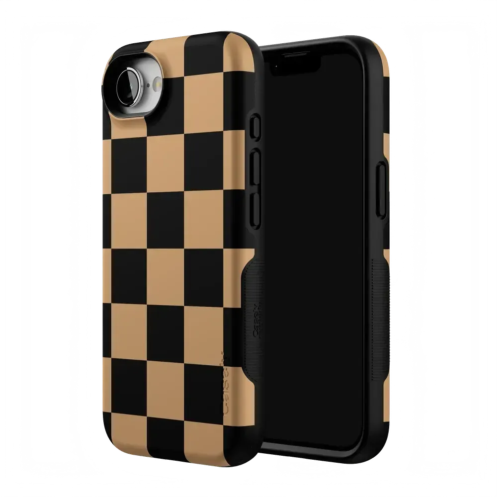 Fit Check | Black & Brown Checkerboard Case - Bansusa