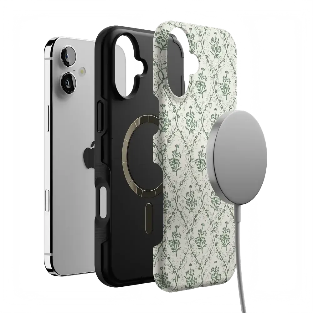 Sage Tapestry | Floral Vines Case - Bansusa