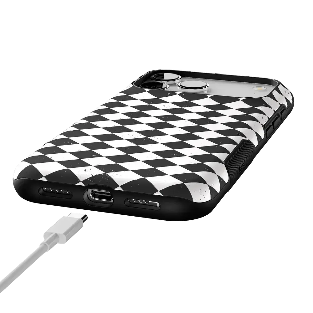 Salem's Hex | Black & White Checkered Case - Bansusa
