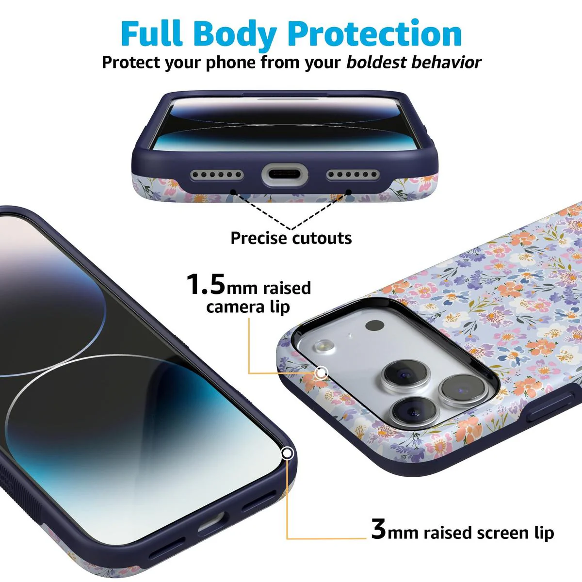 Poppy Meadows | Pastel Floral Case - Bansusa
