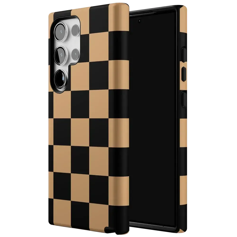 Fit Check | Black & Brown Checkerboard Case - Bansusa