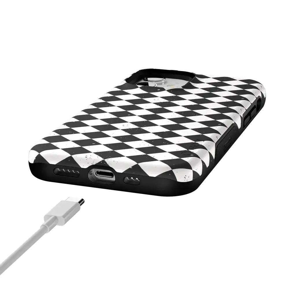 Salem's Hex | Black & White Checkered Case - Bansusa