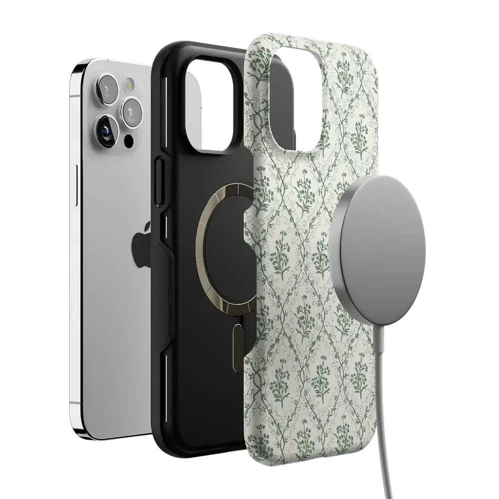 Sage Tapestry | Floral Vines Case - Bansusa