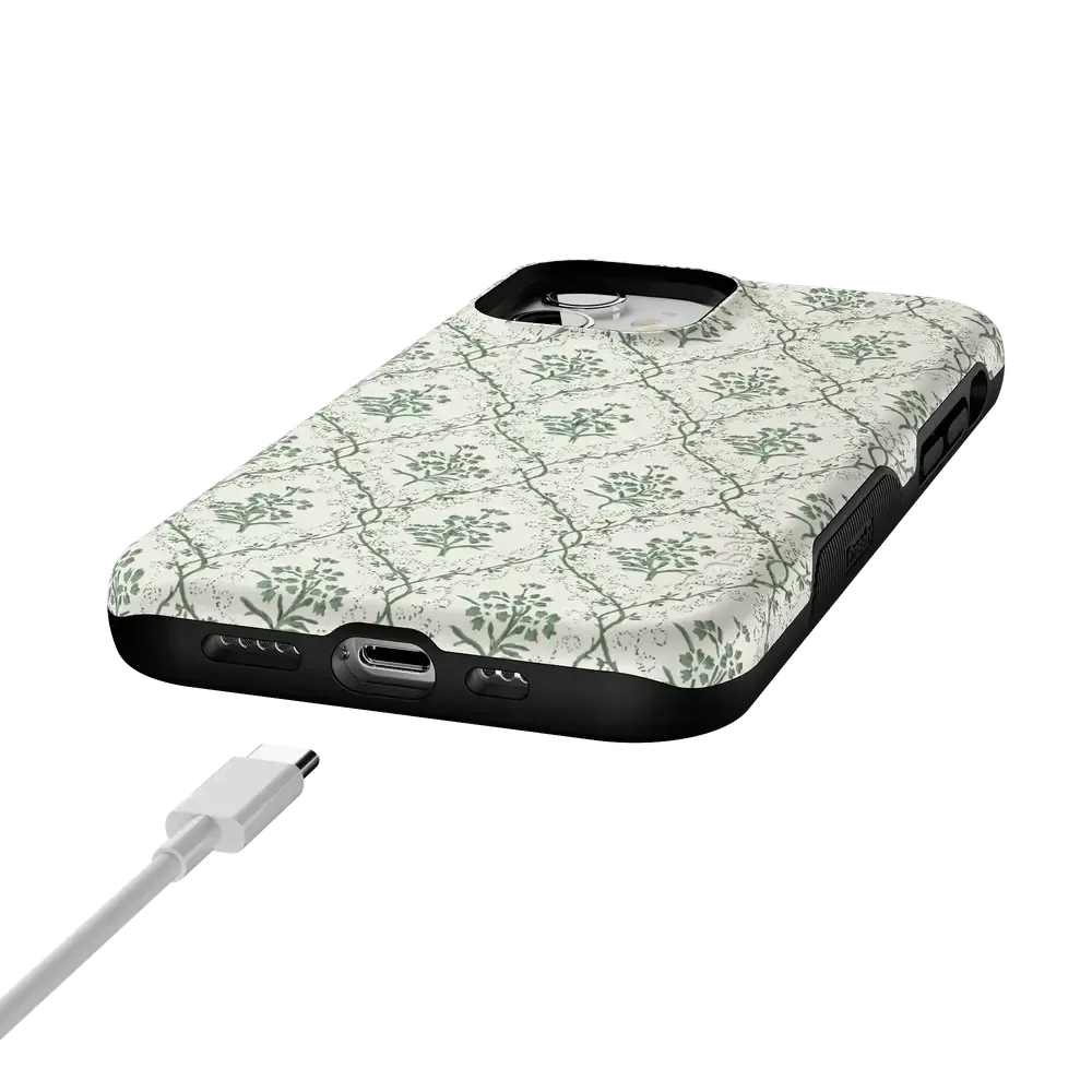 Sage Tapestry | Floral Vines Case - Bansusa