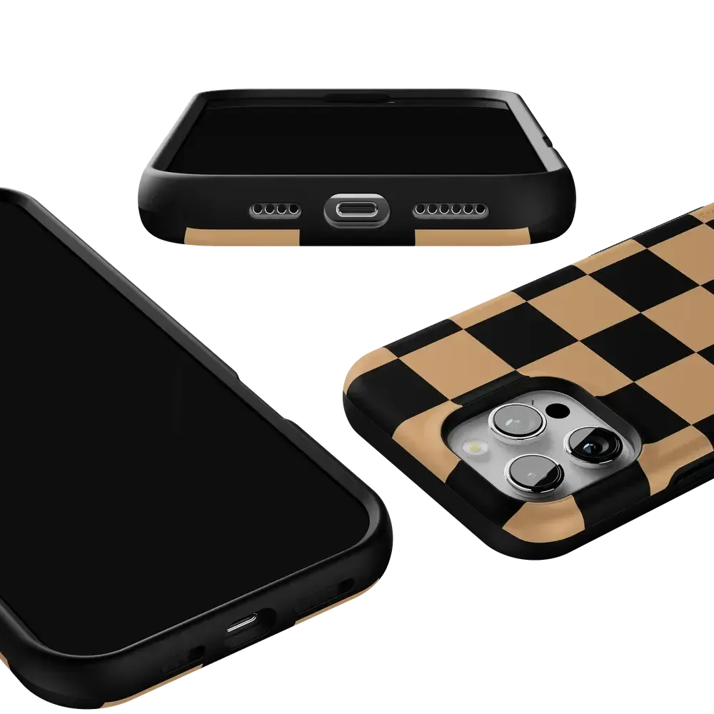 Fit Check | Black & Brown Checkerboard Case - Bansusa