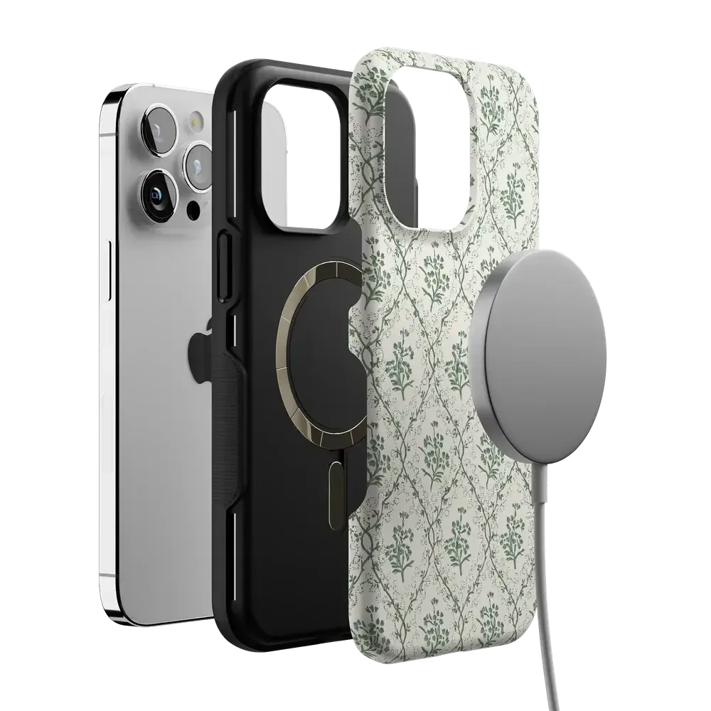 Sage Tapestry | Floral Vines Case - Bansusa
